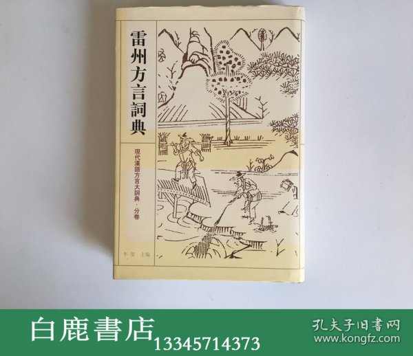 【白鹿书店】雷州方言词典 江苏教育出版社1998年初版精装