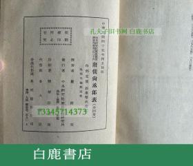 【白鹿书店】严耕望 唐仆尚丞郎表 全4册 1956年初版