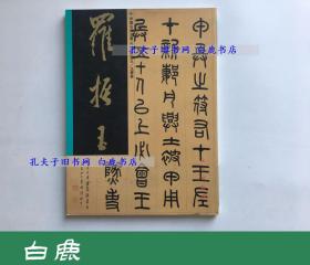 【白鹿书店】中国名家法书 罗振玉法书集 文物出版社1997年初版