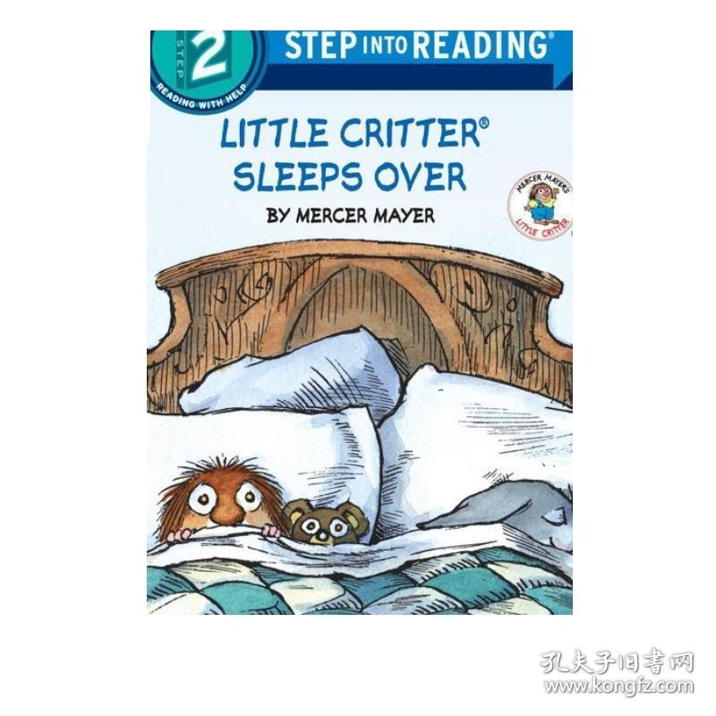 Step into Reading Step 2 Little Critter Sleeps Over 兰登阅读进阶2 小毛怪 小动物睡过头 英文原版 儿童绘本