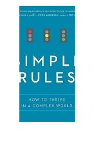 简单规则：如何在复杂世界里茁壮成长 英文原版 Simple Rules: How to Thrive in a Complex World