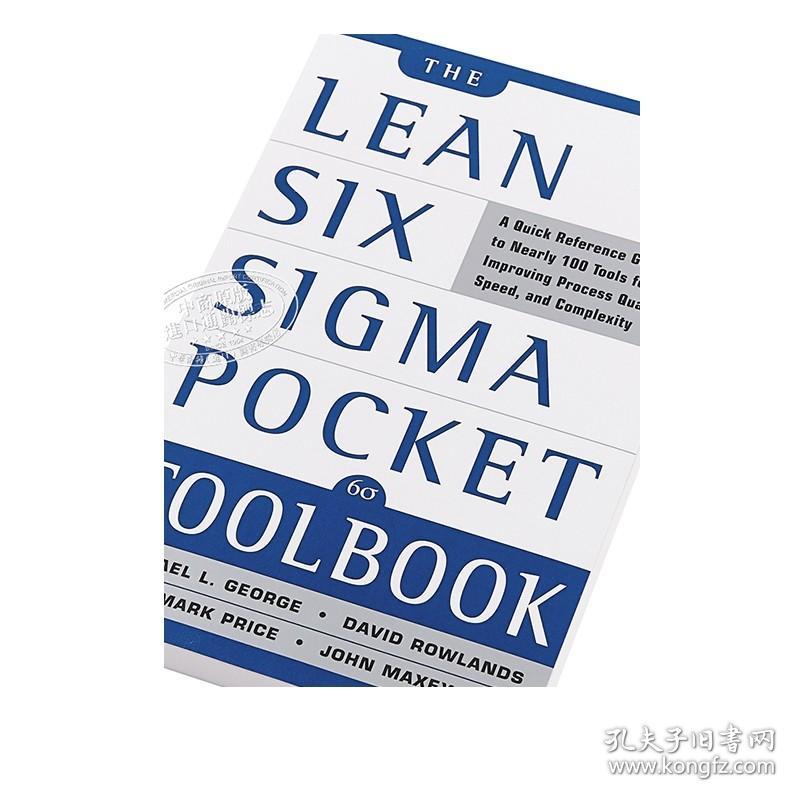精益六西格玛工具手册 英文原版 The Lean Six Sigma Pocket Toolbook六西格玛的口袋工具书