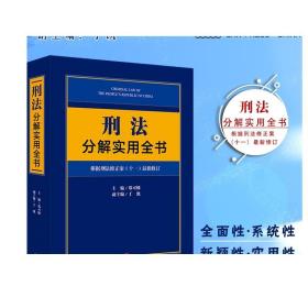 刑法分解实用全书：根据刑法修正案（十一）最新修订