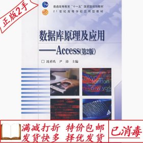 旧书正版数据库原理及应用Access第二2版沈祥玖尹涛高等教育出版
