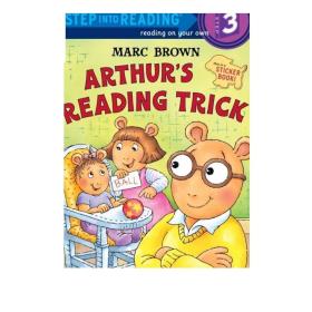 Step into Reading Step 3 Arthur'S Reading Trick 兰登阅读进阶3 亚瑟的阅读点子 英文原版 儿童绘本 分级阅读