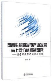 可再生能源发电产业发展与上网价格规制研究9787307148901孙鹏