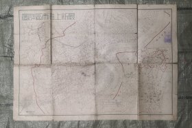 最新上海市区详图 含城市主图一副和4张城市区域图 1944年11月出版 长79厘米 宽54厘米 品好保真