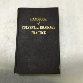 HANDBOOK OF CULVERTandDRAINAGE PEACTICE