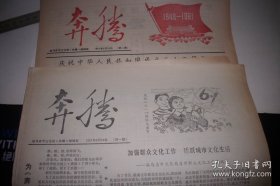 1981年-驻马店市文化馆【奔播】改刊号第一期，第二期！2份合售