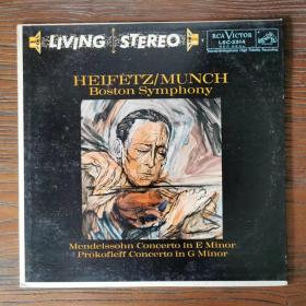 海菲兹演奏 门德尔松、普罗科菲耶夫《小提琴协奏曲》 12寸黑胶