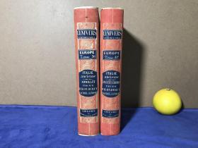 1850年全两卷《古意大利编年史和其制度道德习俗》— 128张铜版画+7张铜版地图 ITALIE ANCIENNE