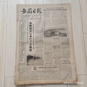 安徽日报1965年12月17日共四版生日报 配高档礼盒