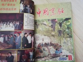 中国烹饪1989年1--12期合售  老版期刊杂志