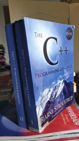 The C++ Programming Language（Fourth Edition）（1 11）（两册合售）（第一册内页有少量划线笔记）