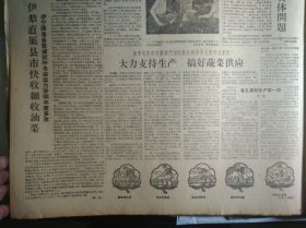 1960年8月27《新疆日报》托克逊县商业和银行部门积极为公社修理秋播农具。新和县红光依其力克公社红光青年队积极伏耕土地准备播种冬麦1照片。克拉玛依独山子矿区普遍推行一二三制工作法。自治区地质局各级领导深入基层抓生产扎扎实实解决1个个具体问题。伊犁直属县市快收细收油菜伊宁县准备普遍试种冬油菜力争明年更多收。乌鲁木齐市商业部门指派驻社联络员扎根到生产队大力支持生产搞好蔬菜供应