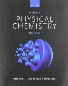 预订 Atkins' Physical Chemistry 物理化学，第11版，英文原版