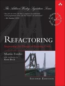 预订 Refactoring : Improving the Design of Existing Code ，第2版，英文原版