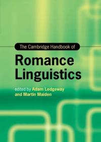 预订 The Cambridge Handbook of Romance Linguistics，英文原版