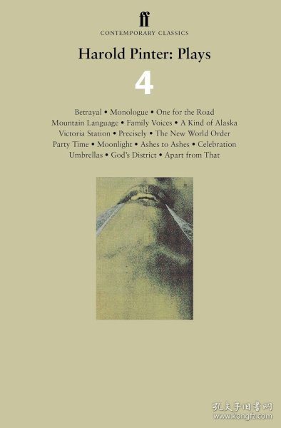 Harold Pinter: Plays Volume 4，戏剧作品，第4卷，诺贝尔文学奖得主、哈罗德·品特作品，英文原版