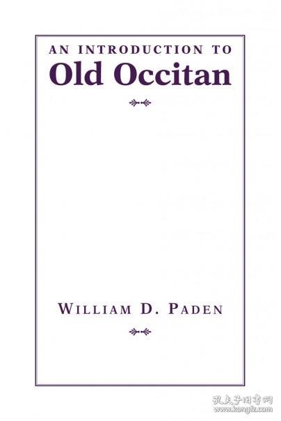 预订 An Introduction to Old Occitan 古奥克语入门