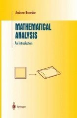 Mathematical Analysis：An Introduction，数学分析，英文原版