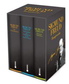 Sigmund Freud: Hauptwerke: 3 Bände im Schuber，三卷套，弗洛伊德作品，德语原版