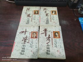 中国现代名家小说丛书   血与火的写真，革命与恋爱的奏鸣曲，革命小说的早期实验，乡土小说的拓荒人， 共4本合售