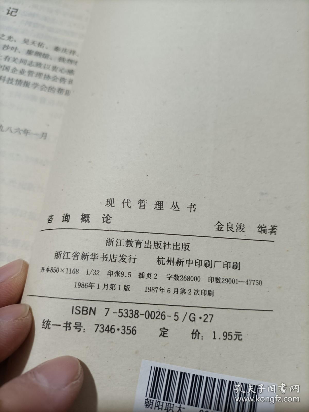 现代管理丛书 咨询概论