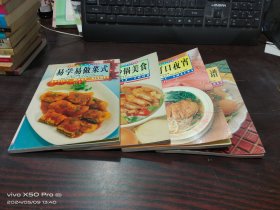 香港家常食谱精选 家庭宴客食谱，易学易做菜式，美味可口夜宵，日常砂锅美食，共4本合售