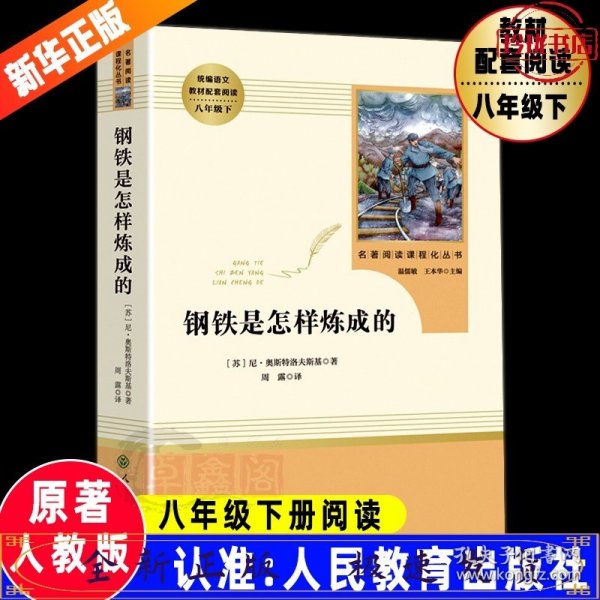 统编语文教材配套阅读 八年级下：钢铁是怎样炼成的/名著阅读课程化丛书