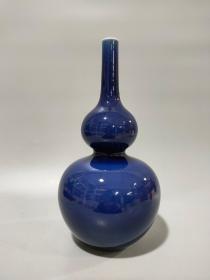 祭蓝釉葫芦瓶