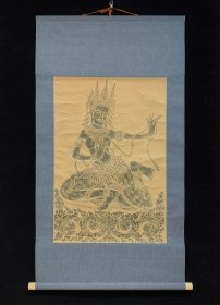 老拓片，人物拓片，佛画拓片