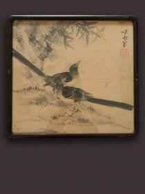 花鸟画，晚秋，【葛饰北斋】（1760年-1849年）日本江户时代浮世绘画家，千禧年影响世界的一百位名人之一