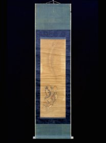 仙人图，狩野探幽（1602-1674 ）京都人，原名守信，狩野永德之孙，孝信长子，狩野派代表画家。