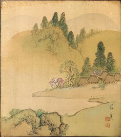 古笔，青绿山水