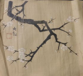 腊梅图，梅花，横山大观复制品