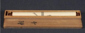 观音菩萨像 日本画原装标 附木盒