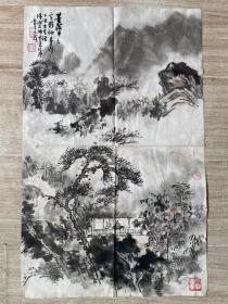 姜德溥 山水软片     浙江慈溪人，画家，艺术家。“草草社”创始人之一。 师从黄宾虹、潘天寿、林风眠、等老师。