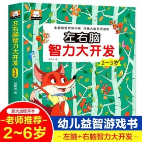 正版全新左右脑思维训练2-3岁 4 左右脑思维训练2-3-4-5-6岁 幼儿全脑开发大脑智力开发专注力训练数学逻辑提升幼儿园小班中班大班益智