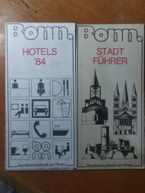 bonn STADT Fuhrer, HOTELS `84.3册合售
