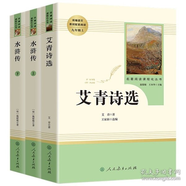 水浒传 人教版九年级上册 教育部（统）编语文教材指定推荐必读书目 人民教育出版社名著阅读课程化丛书