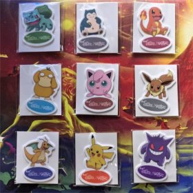 冰箱贴康师傅香爆脆宝可梦pokemon宠物小精灵10个全套绝版保真