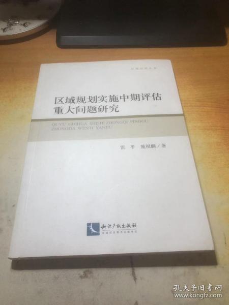 区域规划实施中期评估重大问题研究