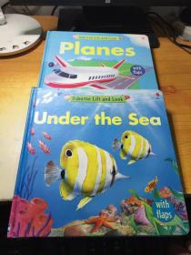 Usborne Lift and Look Planes +Under fhe Sea（2本合售）