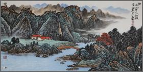 姜国华，生于青岛，山水画