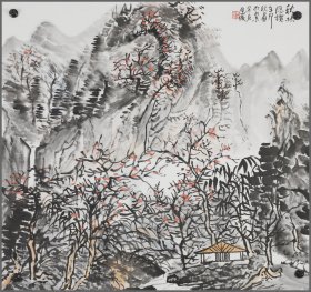 周逢俊，山水画，安徽巢湖人