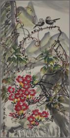刘玉泉，生于山东滕州，花鸟画