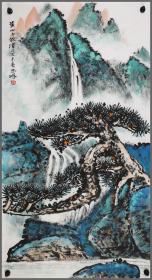 朱峰，生于浙江，山水画