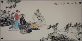 王宓，生于辽宁辽阳，人物画