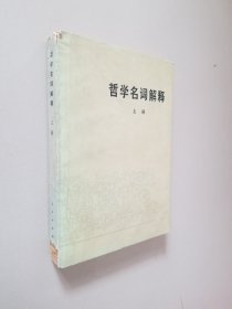 哲学名词解释上册